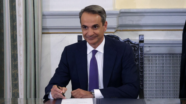 Greece's Prime Minister Kyriakos Mitsotakis