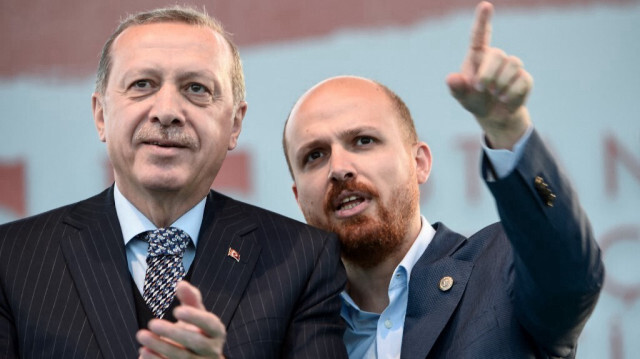 Le Président turc, Recep Tayyip Erdogan et son fils Bilal Erdogan. Crédit photo: OZAN KOSE / AFP / ARCHIVE