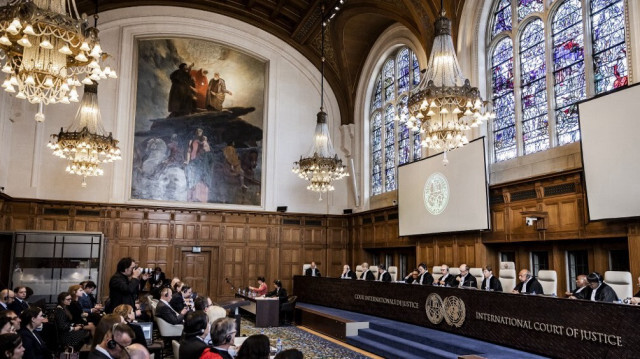 La Cour internationale de Justice (CIJ) à la Haye. Crédit Photo: Remko de Waal / ANP / AFP

