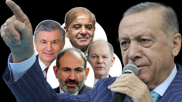 Cumhurbaşkanı Erdoğan Paşinyan, Scholz, Mirziyoyev ve Şerif'le telefonda görüştü.