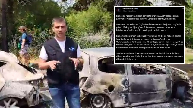 Fransa’da Azerbaycan resmî devlet televizyonu AZTV çalışanları saldırıya uğradı.