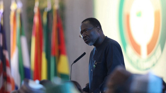 Le diplomate gambien Omar Touray, président de la Communauté économique des États de l'Afrique de l'Ouest (CEDEAO). Crédit photo: Kola SULAIMON / AFP
