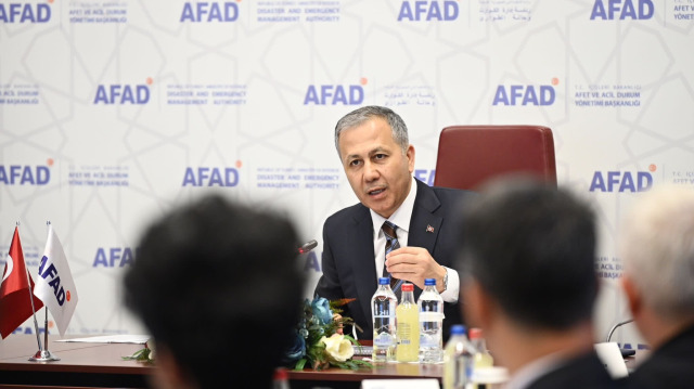 İçişleri Bakanı Ali Yerlikaya AFAD toplantısına katıldı. 