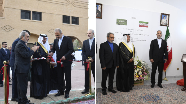 İran'ın Riyad Büyükelçiliği yedi yıl sonra yeniden açıldı.