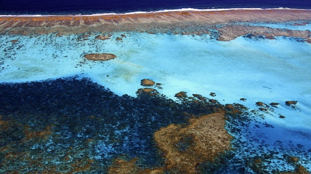 La barrière de corail de Nouvelle-Calédonie. Crédit photo: MARC LE CHELARD / AFP / ARCHIVE