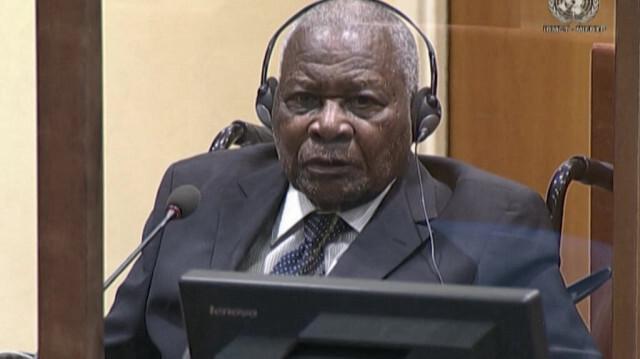 Felicien Kabuga au tribunal de l'ONU. Crédit Photo: MICT / AFP