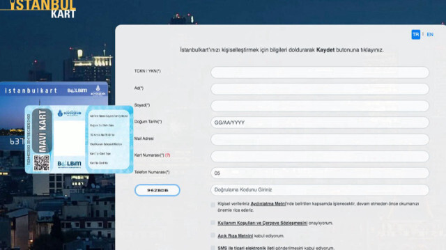 İstanbulkart kişileştirme