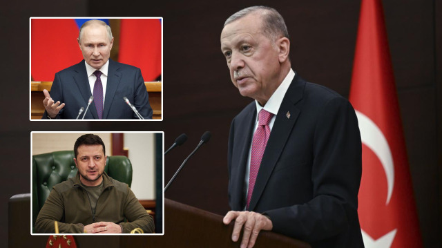 Cumhurbaşkanı Recep Tayyip Erdoğan - Vladimir Putin - Volodomir Zelenskiy.