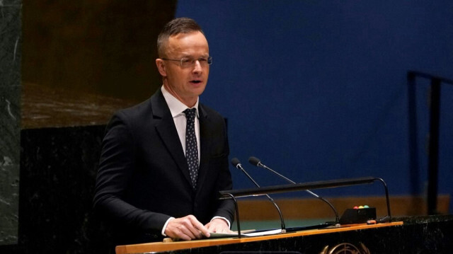 Le ministre des Affaires étrangères de Hongrie, Péter Szijjártó. Crédit photo: TIMOTHY A. CLARY / AFP
