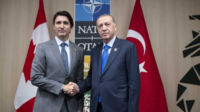 Cumhurbaşkanı Erdoğan Kanada Başbakanı Trudeau ile görüştü