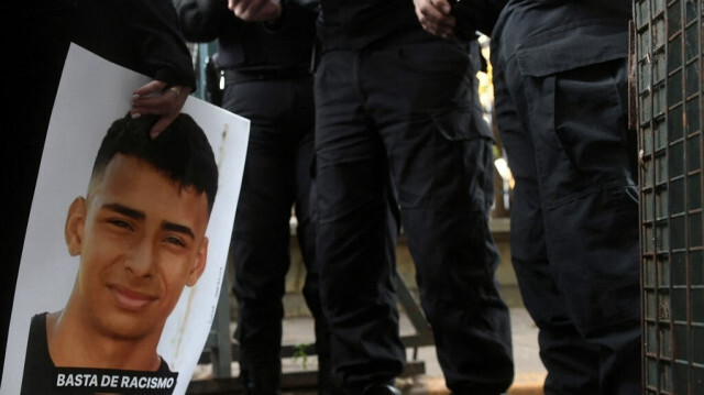 Le portrait de Lucas Gonzalez, qui a été tué par des policiers dans une affaire considérée comme emblématique de la violence institutionnelle en Argentine. Crédit photo: DANIEL DAVOBE / TELAM / AFP