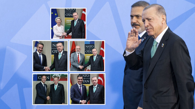 Cumhurbaşkanı Erdoğan'dan NATO Liderler Zirvesi'nde peş peşe kritik temaslar...