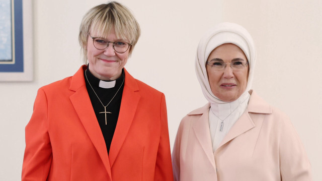 Emine Erdoğan ve İsveç Başbakanı’nın eşi Birgitta Ed