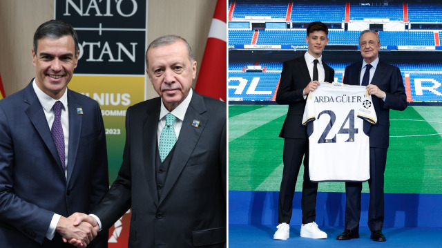 Cumhurbaşkanı Recep Tayyip Erdoğan ile İspanya Başbakanı Pedro Sanchez, Arda Güler'in transferini konuştu.