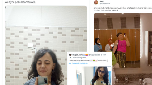 LGBT'liler kadınlar tuvaletini kullandıklarına dair çektikleri fotoğraflarını sosyal medya hesaplarından paylaştı