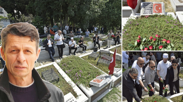 Şehit Mustafa Cambaz mezarı başında dualarla yad edildi.