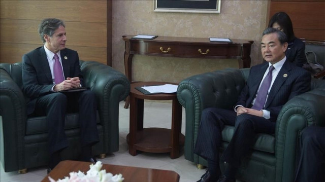 US Secretary of State Antony Blinken and Chinese diplomat Wang Yi