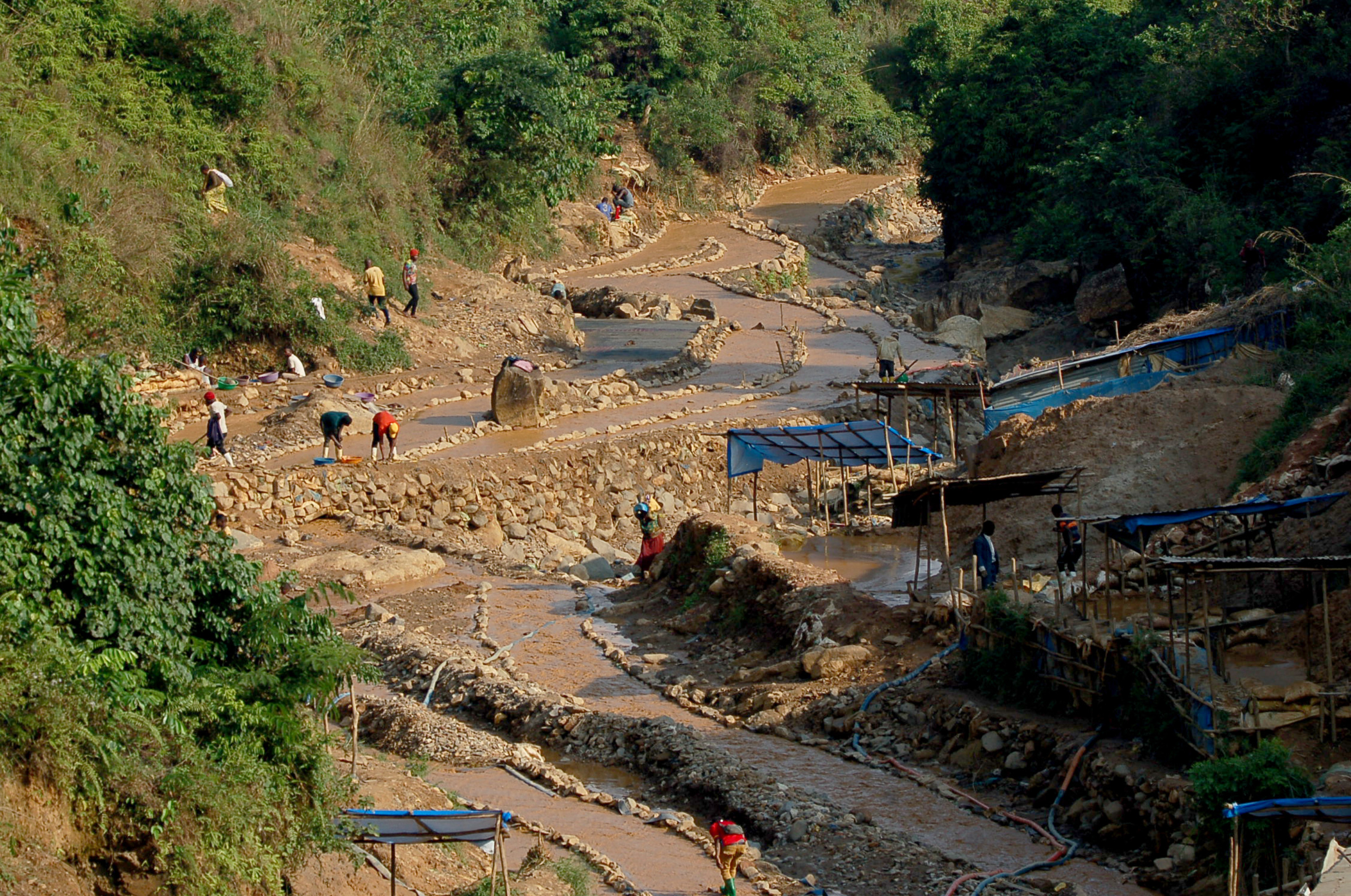 Cobalt is mined under poor conditions in the Democratic Republic of Congo
