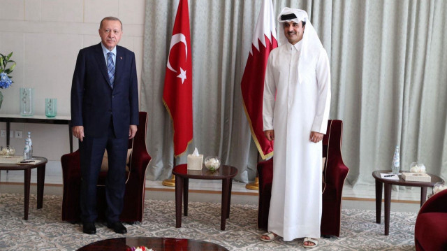 Cumhurbaşkanı Recep Tayyip Erdoğan ve Katar Emiri Temim bin Hamed Al Sani