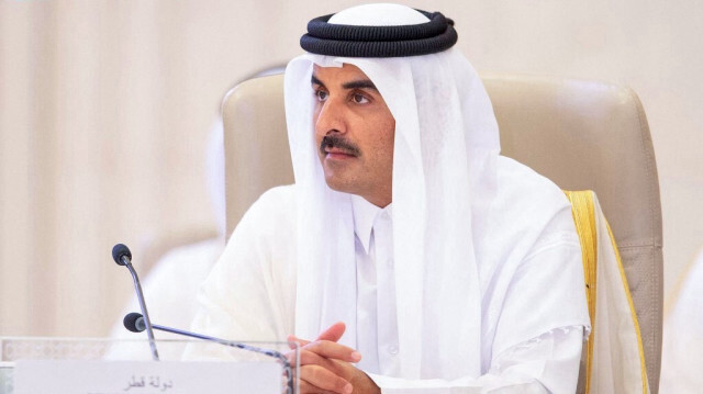 L'émir qatari Sheikh Tamim bin Hamad al-Thani assistant au sommet de la Ligue arabe à Djeddah. Crédit Photo: SPA / AFP
