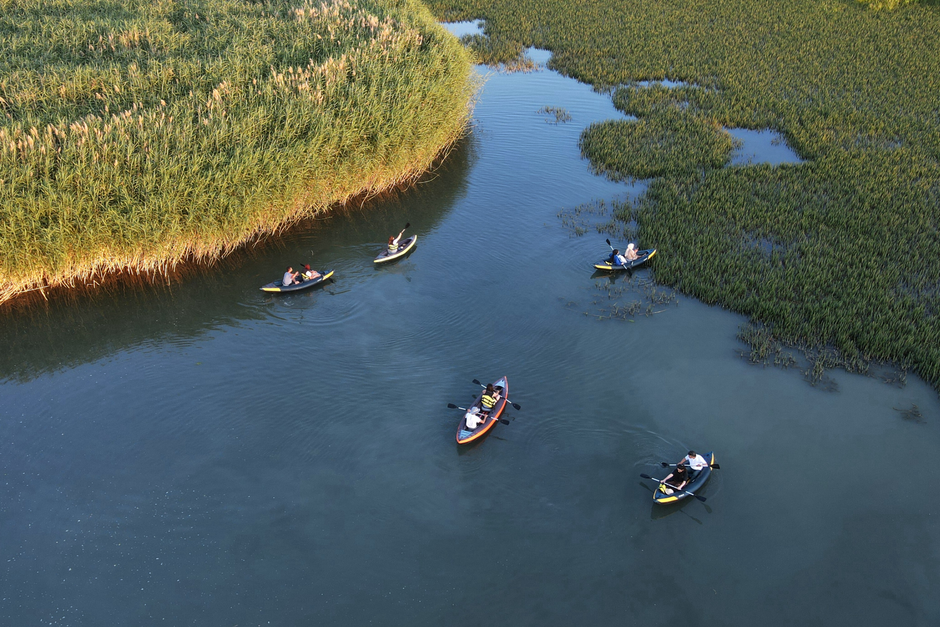 Dilkaya Delta hosts canoe lovers in Turkiye's Van