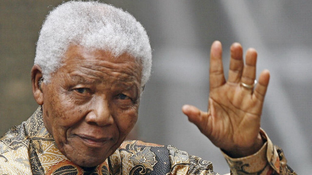 L'ancien président sud-africain Nelson Mandela. Crédit Photo: LEON NEAL / AFP