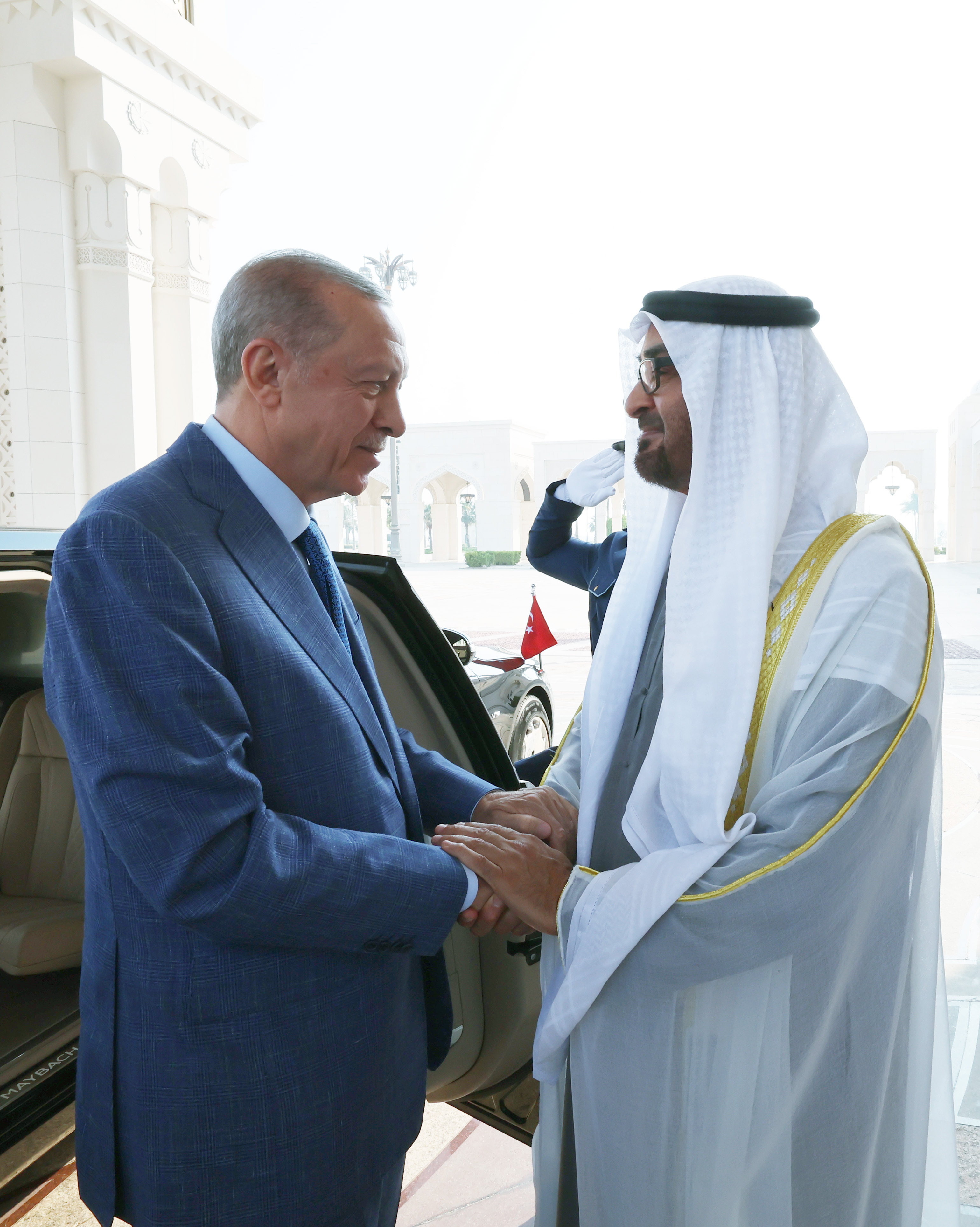 Turkish President Recep Tayyip Erdogan in United Arab Emirates