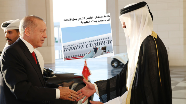 Cumhurbaşkanı Recep Tayyip Erdoğan ve Katar Emiri Şeyh Temim bin Hamed Al Sani.