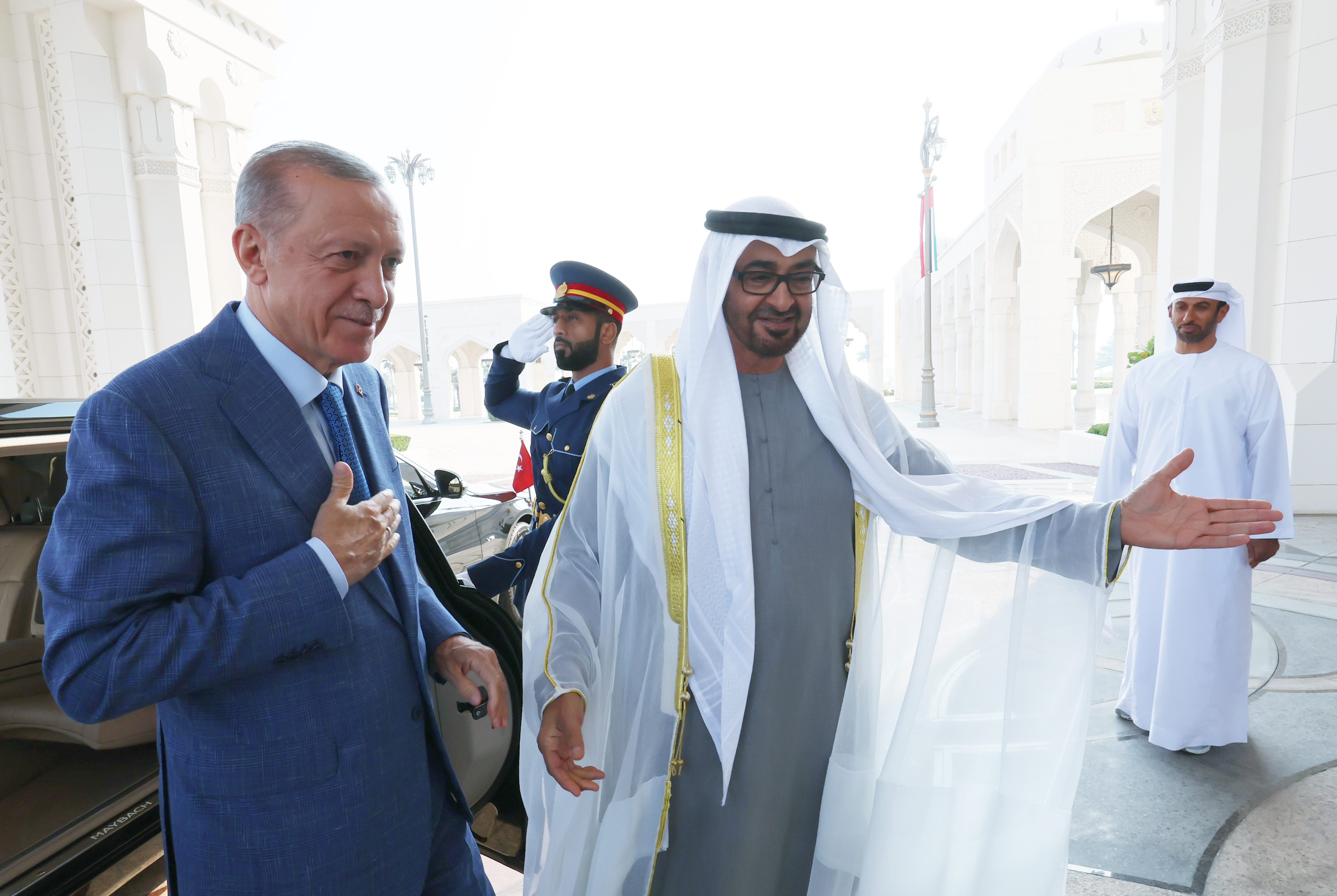 Turkish President Recep Tayyip Erdogan in United Arab Emirates