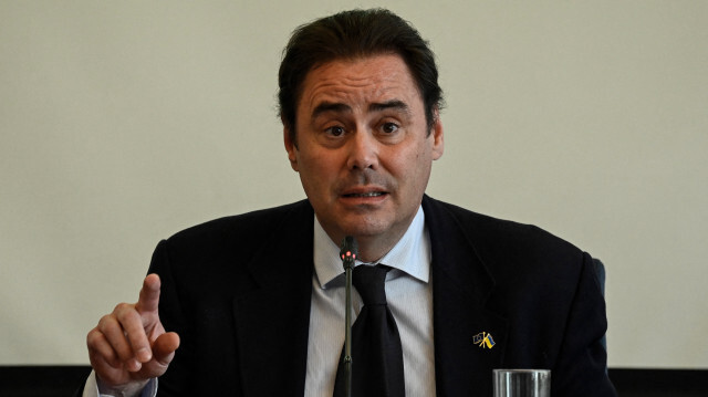 Jorge Toledo, l'ambassadeur de l'Union européenne en Chine. Crédit Photo:Jade GAO / AFP

