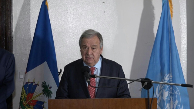 António Guterres, secrétaire général des Nations unies. Crédit photo: Luckenson JEAN / AFPTV / AFP