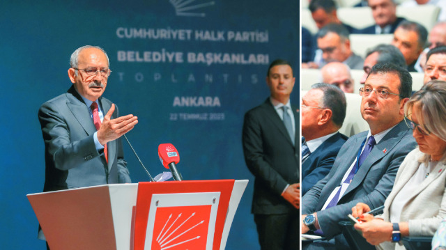 Kılıçdaroğlu ve İmamoğlu, CHP Belediye Başkanları Toplantısı’nda karşı karşıya geldi.
