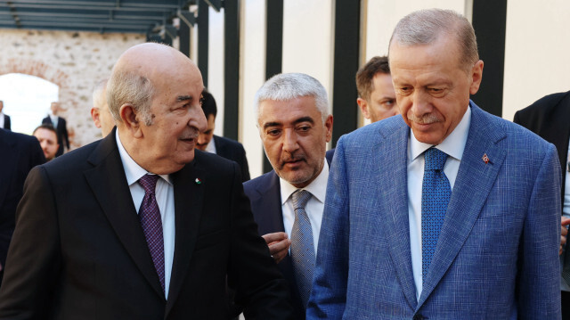 Le président Recep Tayyip Erdogan et son homologue algérien le président Abdelmadjid Tebboune lors de sa visite officielle à Istanbul. Crédit Photo: AA