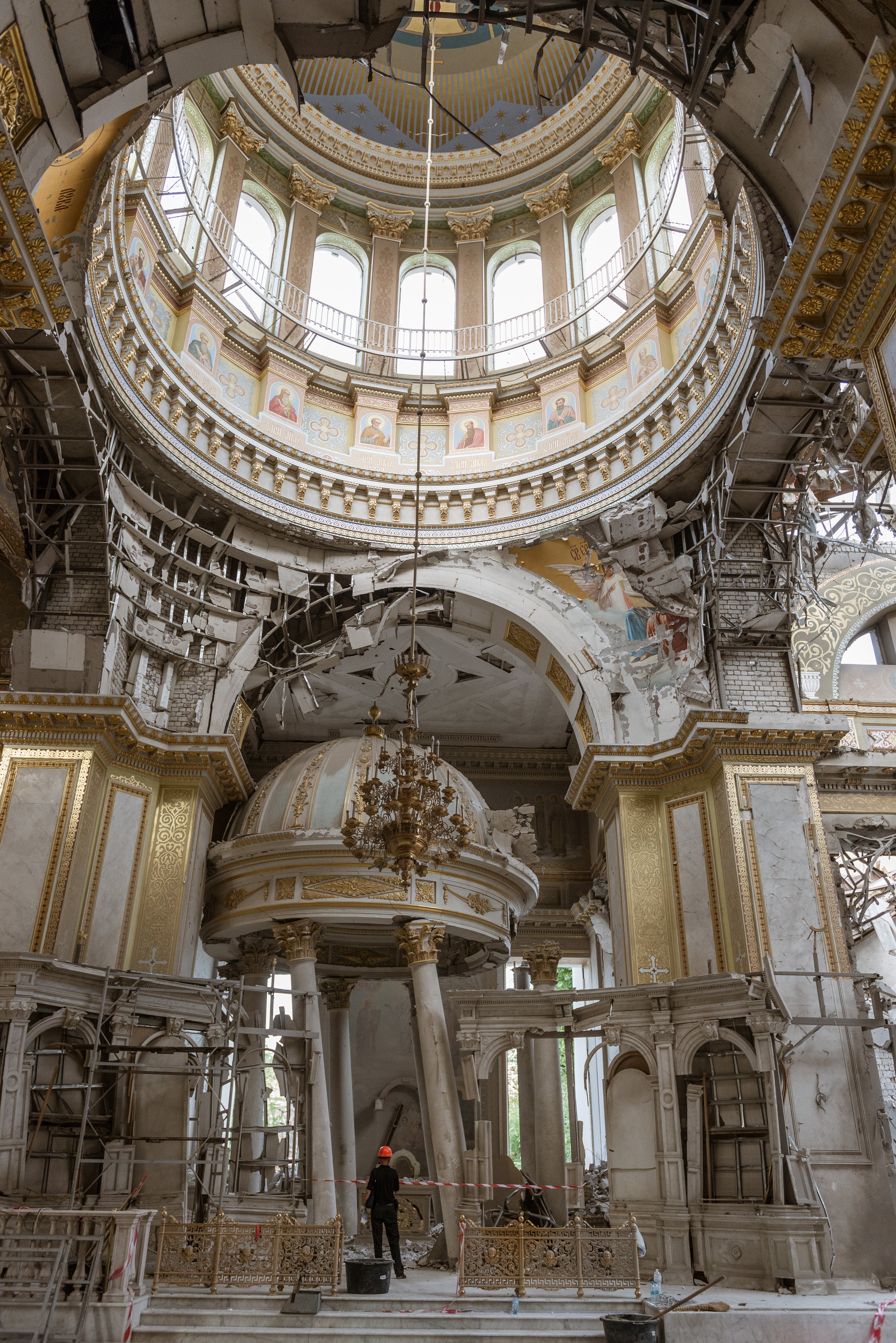 Russian missile strike damages historic cathedral in Ukraine's Odesa