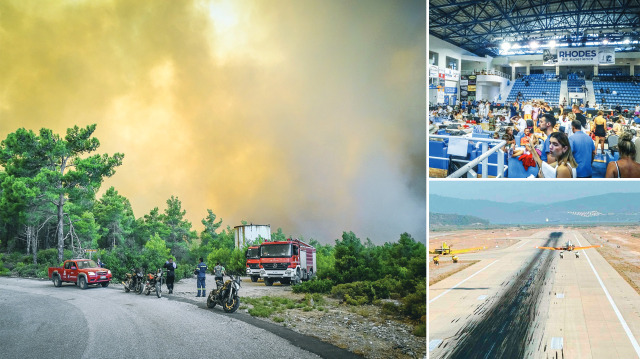 Yükselen sıcaklıklar Yunanistan’da her gün yeni yangınları tetikliyor