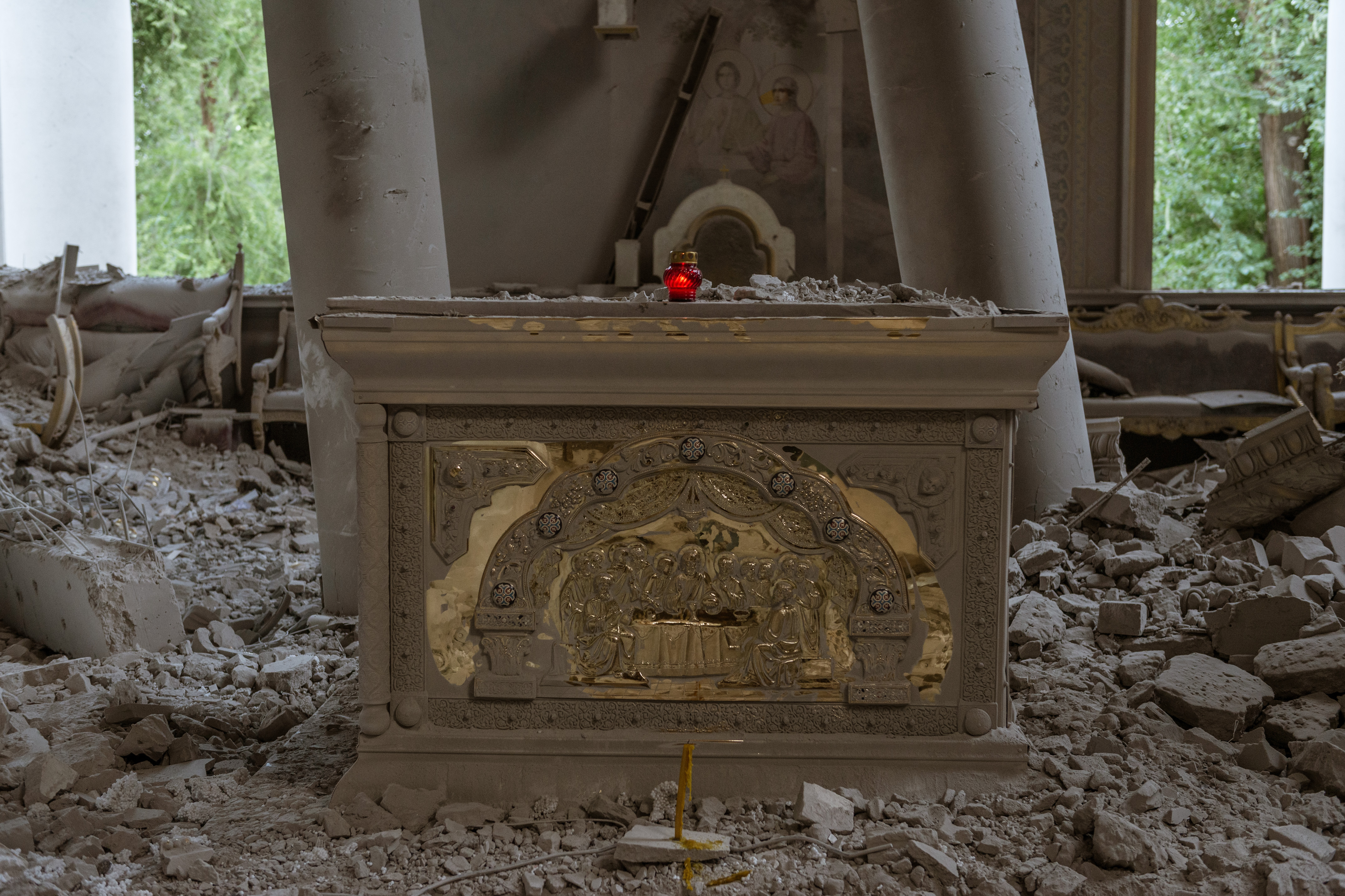 Russian missile strike damages historic cathedral in Ukraine's Odesa