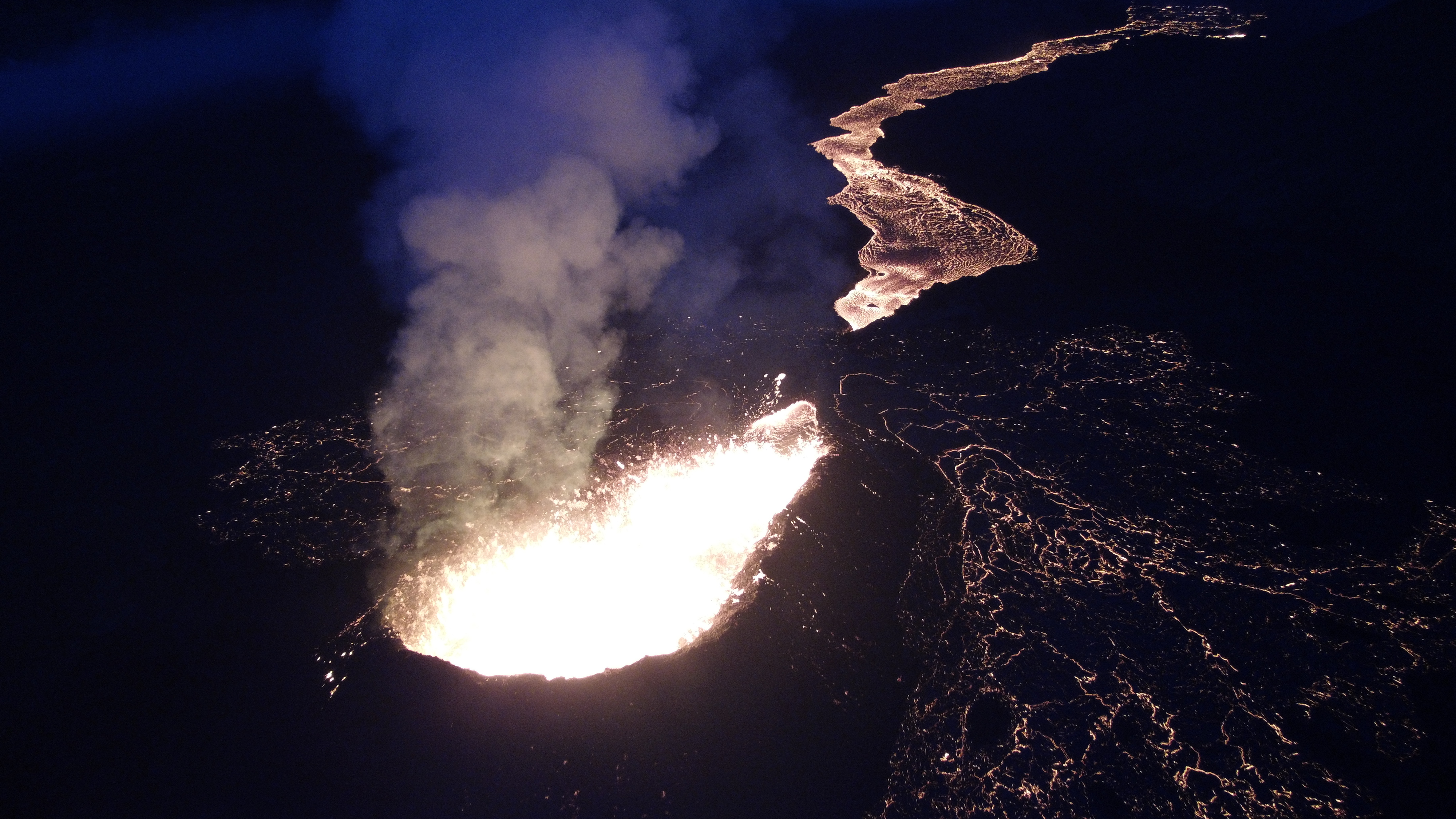 Mount Fagradalsfjall volcano erupts in Iceland
