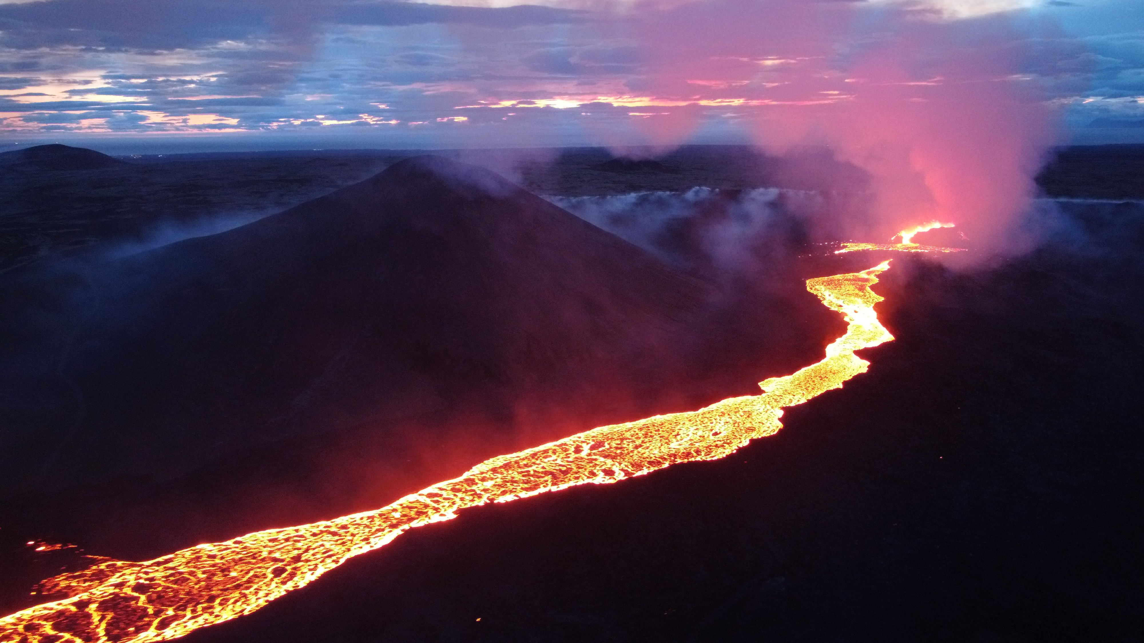 Mount Fagradalsfjall volcano erupts in Iceland