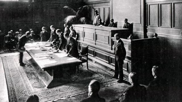 La signature du traité de Lausanne, le 24 juillet 1923. Crédit photo: Fondation İnönü / AGENCE ANADOLU