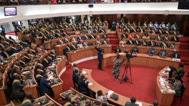 L'Assemblée nationale de Côte d'Ivoire, à Abidjan. Crédit Photo: Sia KAMBOU / AFP