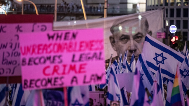 İsrail'de yargı düzenlemesi karşıtları protestolarını sürdürmekte kararlı.