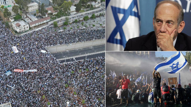İsrail'de protestolar - Eski Başkan Ehud Olmert