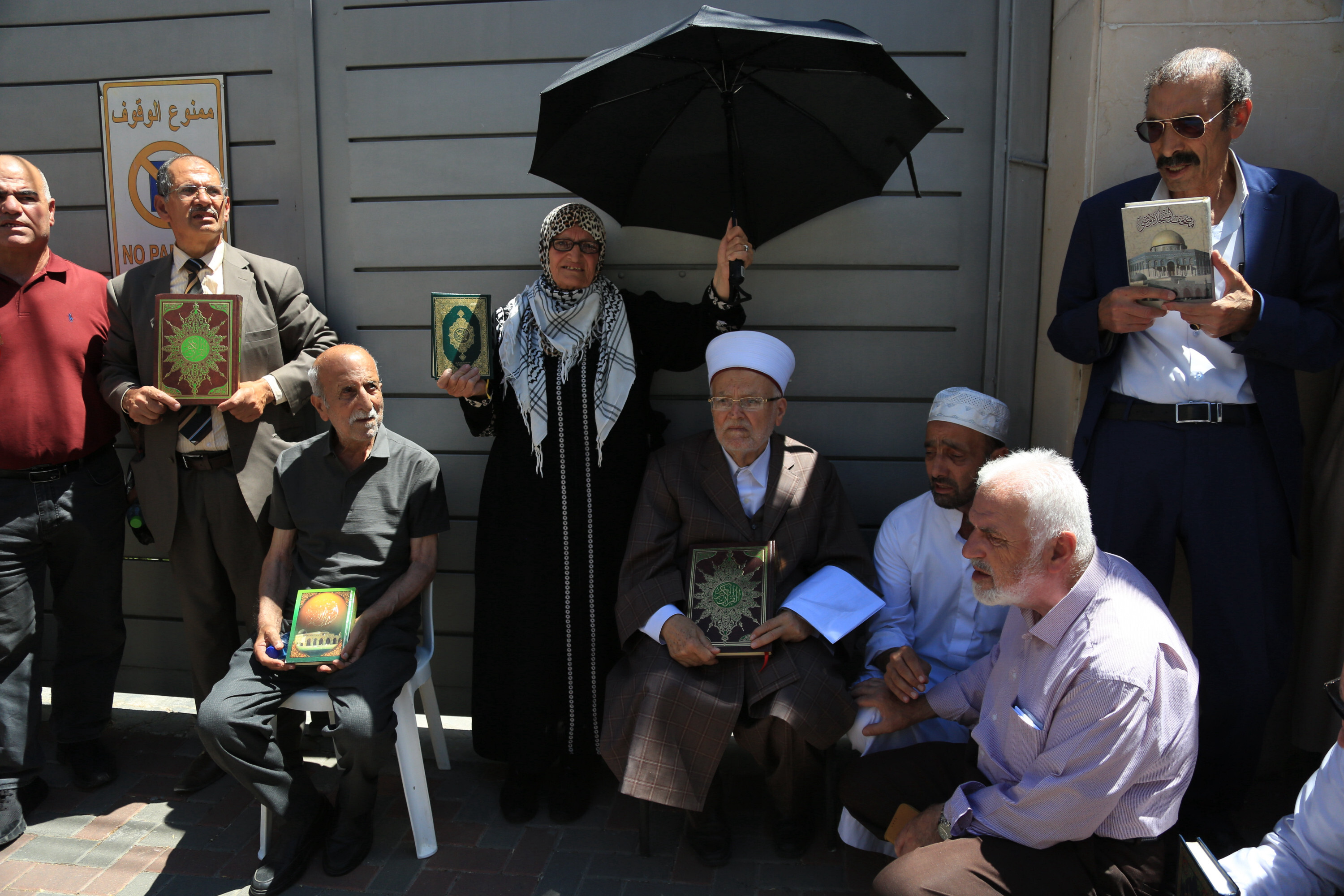 Muslims in Jerusalem protest the burning of Quran in Sweden