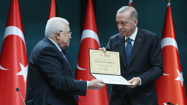 Cumhurbaşkanı Erdoğan'ın adı Filistin'in Ramallah kentinde bir meydana verildi.