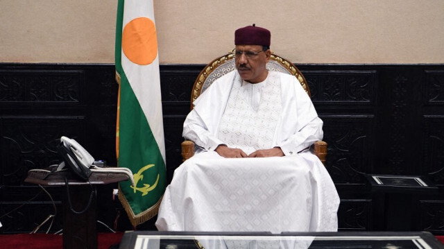 Le Président nigérien, Mohamed Bazoum. Crédit photo: BERTRAND GUAY / AFP