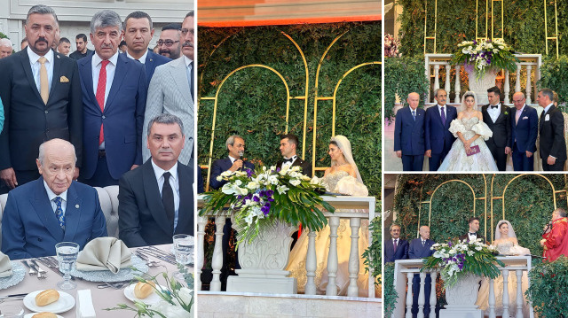 MHP Genel Başkanı Devlet Bahçeli, Ankara'da nikah şahidi oldu.