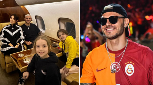 Icardi ailesi ile birlikte İstanbul'a geliyor.