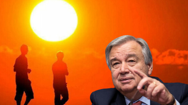 Guterres,küresel sıcaklık içinönlem alınması konusunda ülkelere acil eyleme geçmeleri için çağrıda bulundu.