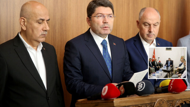 Adalet Bakanı Tunç deprem bölgesi Kahramanmaraş'ta.