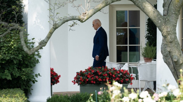 Le président américain Joe Biden sur la pelouse sud de la Maison Blanche à Washington. Crédit photo: SAUL LOEB / AFP